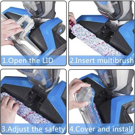 DEVENIRRICHE Brosses Rouleaux Multi-Surfaces, Accessoires pour Bissell Crosswave Brosse Rouleau et Filtre de Remplacement pour Crosswave Bissell Aspirateur avec 1 Brosse de Nettoyage DEVENIRRICHE Brosses Rouleaux Multi-Surfaces, Accessoires Pour Bissell Crosswave Brosse Rouleau Et Filtre De Remplacement Pour Crosswave Bissell Aspirateur Avec 1 Brosse De Nettoyage -Aspirateur et sac Soldes 47507276 4