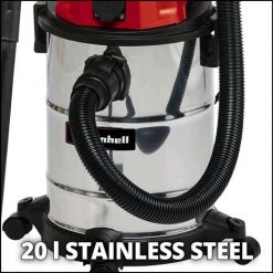 Einhell Aspirateur Eaux Et Poussières TC-VC 1820 SA (1250 W, Cuve 20L, Prise Synchro OEP, Livré Avec Accessoires) -Aspirateur et sac Soldes 48015213 3