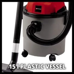 Einhell Aspirateur Eaux Et Poussières TC-VC 1815 (1250 W, Cuve 15L, Livré Avec Accessoires) 2 Einhell Aspirateur Eaux Et Poussières TC-VC 1815 (1250 W, Cuve 15L, Livré Avec Accessoires) -Aspirateur et sac Soldes 48015215 3