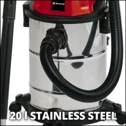 Einhell Aspirateur Eaux Et Poussières TC-VC 1820 S (1250 W, Cuve 20L, Livré Avec Accessoires) -Aspirateur et sac Soldes 48015217 3