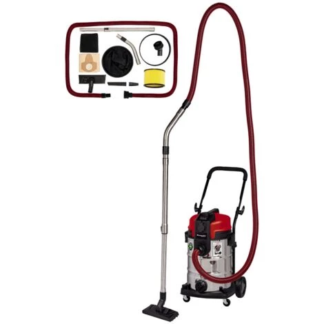 Einhell Aspirateur eaux et poussières TE-VC 2230 SAC (1150 W, Cuve 30L, Prise synchro OEP, Livré avec accessoires) Einhell Aspirateur Eaux Et Poussières TE-VC 2230 SAC (1150 W, Cuve 30L, Prise Synchro OEP, Livré Avec Accessoires) -Aspirateur et sac Soldes 48015286 1