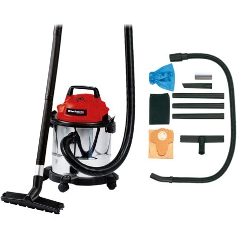 Einhell Aspirateur eaux et poussières TC-VC 1812 S (1250 W, Cuve 12L, Livré avec accessoires) Einhell Aspirateur Eaux Et Poussières TC-VC 1812 S (1250 W, Cuve 12L, Livré Avec Accessoires) -Aspirateur et sac Soldes 48015309 1
