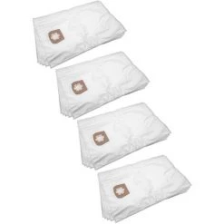 Vhbw 20x Sacs Compatible Avec Kärcher NT 27/1 Me Advanced Professional Aspirateur - Microfibres Non Tissées, Volume De 30l, 33cm X 27cm, Blanc
