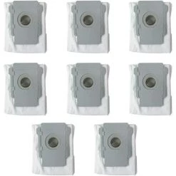 Sacs Jetables Sacs À Poussière De Rechange Pour Aspirateur IRobot Roomba I7 I7+ / I7 Plus E5 E6 E7 S9 S9+ Robot Base Autonettoyante, Kit D'accessoires De Sacs D'élimination De La Saleté 16*13.5*13cm Fontainebleau 8Pcs