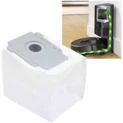 Sacs Jetables Sacs À Poussière De Rechange Pour Aspirateur IRobot Roomba I7 I7+ / I7 Plus E5 E6 E7 S9 S9+ Robot Base Autonettoyante, Kit D'accessoires De Sacs D'élimination De La Saleté 16*13.5*13cm Fontainebleau 8Pcs -Aspirateur et sac Soldes 48410035 3
