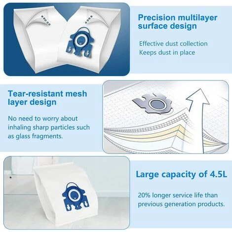 Sac Aspirateur Sacs À Poussière pour Aspirateur pour Triomphe 10 Pièces Miele Compact C1, C2 Sac 3D Efficiency S700, S241 - S256i, S4000-S4999 Sac Aspirateur Sacs À Poussière Pour Aspirateur Pour Triomphe 10 Pièces Miele Compact C1, C2 Sac 3D Efficiency S700, S241 - S256i, S4000-S4999 -Aspirateur et sac Soldes 48455940 3