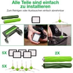 READCLY Pièces De Rechange Pour IRobot 4624878 Brosses En Caoutchouc Brosses Latérales Filtre Pour Aspirateurs Roomba Série I Et E I7 I7 Plus E5 E6 E7 Kit IRobot Pour Aspirateur Robot Brosses Et Accessoire Roomba 3 READCLY Pièces De Rechange Pour IRobot 4624878 Brosses En Caoutchouc Brosses Latérales Filtre Pour Aspirateurs Roomba Série I Et E I7 I7 Plus E5 E6 E7 Kit IRobot Pour Aspirateur Robot Brosses Et Accessoire Roomba -Aspirateur et sac Soldes 48782903 4