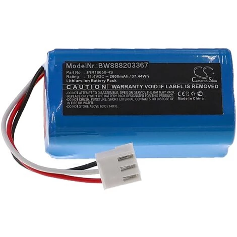 vhbw Batterie remplacement pour Severin Chill INR18650-4S pour aspirateur, robot électroménager (2600mAh, 14,4V, Li-ion) Vhbw Batterie Remplacement Pour Severin Chill INR18650-4S Pour Aspirateur, Robot électroménager (2600mAh, 14,4V, Li-ion) -Aspirateur et sac Soldes 48840391 4