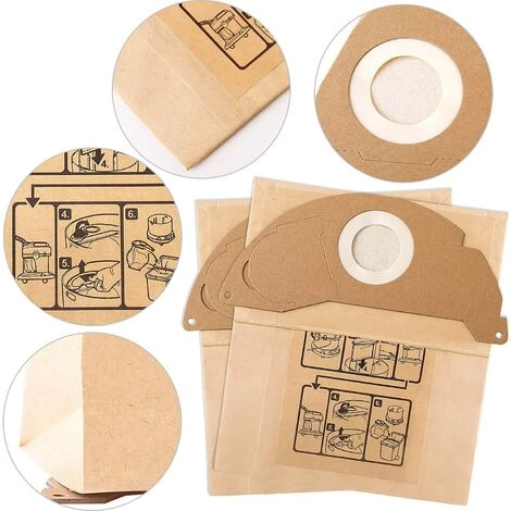 10 Sacs Filtre Remplacement pour Aspirateur Karcher WD2 MV2 6.904-322.0 WD2250 A2004 A2054,Betterlife 10 Sacs Filtre Remplacement Pour Aspirateur Karcher WD2 MV2 6.904-322.0 WD2250 A2004 A2054,Betterlife -Aspirateur et sac Soldes 48925125 3