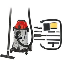 Einhell Aspirateur Eaux Et Poussières TC-VC 1930 SA Kit (1500W, Cuve 30L, Prise Synchro OEP) Livré Avec Accessoires