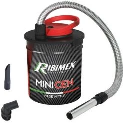RIBIMEX Aspirateur à Cendres électrique ''MINICEN'' Spécial Pellets, 800w, Bidon 10L
