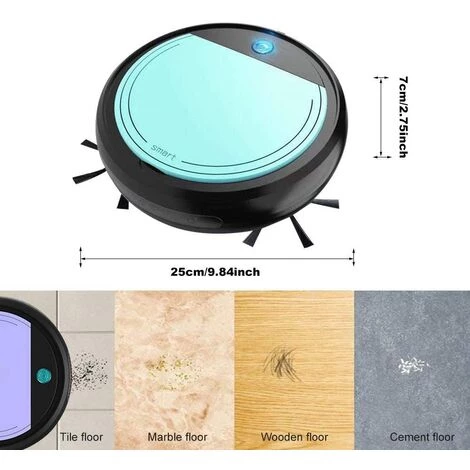 BARES Aspirateur Robot, 4 en 1 3200Pa Machine de Balayage Intelligente Automatique Super silencieuse avec Balayage et Obstacles pour éviter Les Obstacles pour Poils d'animaux, Tapis durs, Carreaux BARES Aspirateur Robot, 4 En 1 3200Pa Machine De Balayage Intelligente Automatique Super Silencieuse Avec Balayage Et Obstacles Pour éviter Les Obstacles Pour Poils D'animaux, Tapis Durs, Carreaux -Aspirateur et sac Soldes 52555993 2