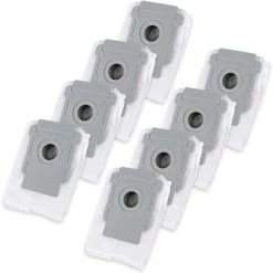 TANABATA Lot De 8 Sacs D'aspirateur De Rechange Pour IRobot Roomba Série I & S I7 I7+ 7550, I3 I3 Plus 3550, I6 I6+ 6550, I8 I8+ 8550, S9 S9+/9550, Filtre Automatique De La Saleté Avec Base Propre