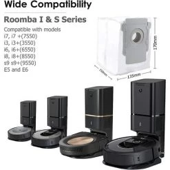 TANABATA Lot De 8 Sacs D'aspirateur De Rechange Pour IRobot Roomba Série I & S I7 I7+ 7550, I3 I3 Plus 3550, I6 I6+ 6550, I8 I8+ 8550, S9 S9+/9550, Filtre Automatique De La Saleté Avec Base Propre 2 TANABATA Lot De 8 Sacs D'aspirateur De Rechange Pour IRobot Roomba Série I & S I7 I7+ 7550, I3 I3 Plus 3550, I6 I6+ 6550, I8 I8+ 8550, S9 S9+/9550, Filtre Automatique De La Saleté Avec Base Propre -Aspirateur et sac Soldes 53925888 3