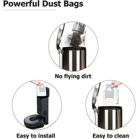 TANABATA Lot de 8 sacs d'aspirateur de rechange pour iRobot Roomba série I & S i7 i7+ 7550, i3 i3 Plus 3550, i6 i6+ 6550, i8 i8+ 8550, S9 S9+/9550, filtre automatique de la saleté avec base propre TANABATA Lot De 8 Sacs D'aspirateur De Rechange Pour IRobot Roomba Série I & S I7 I7+ 7550, I3 I3 Plus 3550, I6 I6+ 6550, I8 I8+ 8550, S9 S9+/9550, Filtre Automatique De La Saleté Avec Base Propre -Aspirateur et sac Soldes 53925888 4