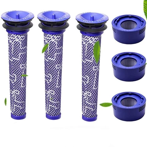 PERLE RARE Filtre pour Dyson,filtres de Rechange aspirateur pour Dyson V7 et V8 Absolute et Animal, 3 Post-filtres HEPA, 3 pré-filtres, pièce de Rechange(V7V8) PERLE RARE Filtre Pour Dyson,filtres De Rechange Aspirateur Pour Dyson V7 Et V8 Absolute Et Animal, 3 Post-filtres HEPA, 3 Pré-filtres, Pièce De Rechange(V7V8) -Aspirateur et sac Soldes 54846415 1