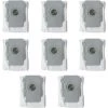 ALMI Lot De 8 Sacs Jetables Sacs À Poussière De Rechange Pour Aspirateur IRobot Roomba I7 I7+ / I7 Plus E5 E6 E7 S9 S9+ Robot Base Autonettoyante, Kit D'accessoires De Sacs D'élimination De La Saleté