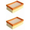 Lot De 2 Filtre Remplacement Pour Aspirateur Kärcher WD4 WD5 WD6 MV4 MV5 MV6 Plissé Plat,Betterlife