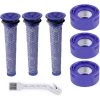 TINOR Lot De 3 Filtres Post-moteur Et Pré-HEPA De Rechange Pour Aspirateur Sans Fil Dyson V7, V8 Animal Absolute DY-965661-01, DY-967478-01