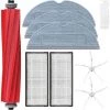 STOMO Kit D'accessoires De Rechange Pour Xiaomi Roborock S7 T7 T7S T7Plus T7SPlus S7Plus Aspirateur, 1 Brosse Principale, 2 Brosses Latérales, 2 Filtre HEPA, 3 Serpillère, 1 Brosse De Nettoyage
