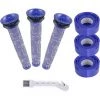 STOMO Filtre Pour Dyson V7 Et V8,Reehi Iltres De Rechange Aspirateur Pour Dyson,Absolute Et Animal, 3 Post-filtres HEPA Et 3 Pré-filtres Pour Dyson V7 Et V8
