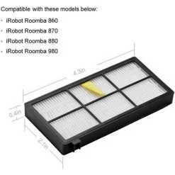 STOMO Filtres De Remplacement Pour IRobot Roomba Série 800 Et 900 980 966 960 865 870 875 876 De Pièces De Rechange -Aspirateur et sac Soldes 57002828 4