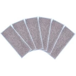 LRISHOM 6Pcs Accessoires De Nettoyage De Balayeuse De Robot Accessoires De Remplacement De Vadrouille, Lingettes Sèches / Humides Lavables, Pour Balayeuse De Robot IRobot Braava Jet M6, 6Pcs Vadrouille Humide