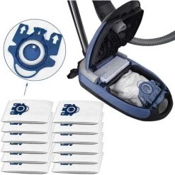 TINOR 10 Remplacement Sac Avec 2 Filtre Pour Aspirateur Miele HyClean 3D Efficiency GN Classic C1 Complete C2 C3 S2000 S5000 S8000 Series - 9917730 -Aspirateur et sac Soldes 57219636 4