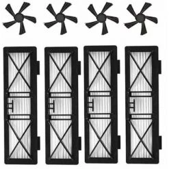 STOMO Kit De Remplacement De Filtre Et De Brosse Latérale Ultra Performance Pour Neato Connected D3 D4 D5 D6 D7 Botvac Série D75 D80 D80 Et Botvac 70e 75 80 85 Robotique