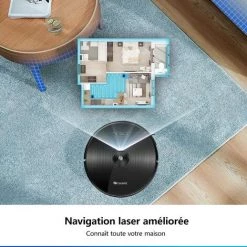 PROSCENIC M8 - Aspirateur Robot Laveur - Aspiration Forte 3000Pa - Cartographie Et Navigation Laser - Débit D'Eau Réglable -Aspirateur et sac Soldes 57593646 4