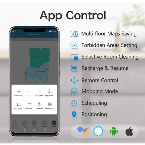 PROSCENIC M6 PRO - Aspirateur robot laveur 2 en 1 - Aspiration et lavage - Navigation Laser - 2600 Pa - Connection Alexa et App PROSCENIC M6 PRO - Aspirateur Robot Laveur 2 En 1 - Aspiration Et Lavage - Navigation Laser - 2600 Pa - Connection Alexa Et App -Aspirateur et sac Soldes 57593651 2
