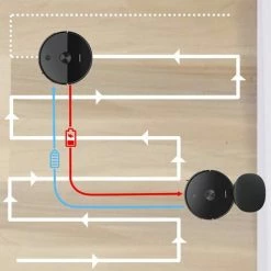AIRROBO T10+ Aspirateur Robot Laveur Avec Collecteur Poussière Automatique, Laser Navigation, Aspiration 2700Pa, Contôle APP/Alexa, Nettoyage Sélectif De La Pièce, Idéal Pour Poils D'animaux -Aspirateur et sac Soldes 57933303 5