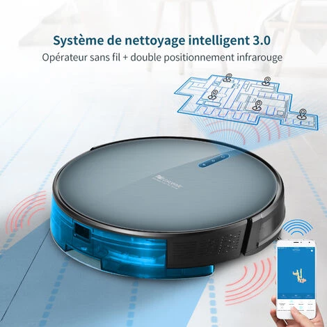 PROSCENIC 830P - Aspirateur robot connecté avec navigation intelligente - Fonction lavage - 0,6L - Wifi PROSCENIC 830P - Aspirateur Robot Connecté Avec Navigation Intelligente - Fonction Lavage - 0,6L - Wifi -Aspirateur et sac Soldes 58078210 2