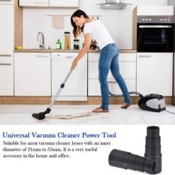 HIASDFLS 25Mm-42Mm Adaptateur Tuyau Aspirateur En Chlorure De Polyvinyle Adaptateur Réducteur Aspirateur Découpable Adaptateur Standard Aspirateur Pour Ponceuse Perceuse Scie Sauteuse -2 Pcs -Aspirateur et sac Soldes 58677808 5