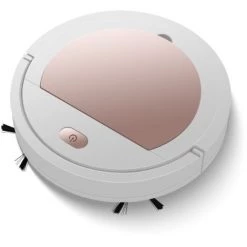 BENOBBY KIDS Robot Aspirateur, Laveur De Sol, Facile à Utiliser, 3 Modes De Nettoyage, Silencieux, Or Rose,UBS,or Rose