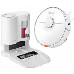 Roborock S7 Robot Nettoyeur + Station D'aspiration Automatique Auto-Empty Dock - Blanc