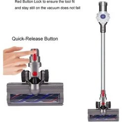 PERLE RARE Brosse Rotative Motorisée Électrique Turbo Compatible Pour Dyson V7 V8 V10 V11 V15Dégagement Rapide Avec Rouleau Poils Durs Pour Parquet Avec Lumière 3 PERLE RARE Brosse Rotative Motorisée Électrique Turbo Compatible Pour Dyson V7 V8 V10 V11 V15Dégagement Rapide Avec Rouleau Poils Durs Pour Parquet Avec Lumière -Aspirateur et sac Soldes 59324042 4