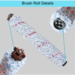 EINEMGELD Un Ensemble De 6 Pièces De Rechange Compatibles Avec Les Aspirateurs Bissell CrossWave, 3 1868 Rouleaux Brosses Multi-surfaces, 3 1866 Packs De Filtres Sous Vide, Par Rapport Aux Pièces 1608683, 160-8683, 1608684 -Aspirateur et sac Soldes 59434001 4