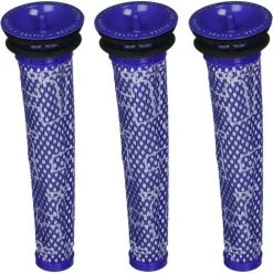 EINEMGELD Préfiltre De Remplacement De Filtre En 3 Pièces, Adapté Aux Aspirateurs Dyson V6, V7, V8, DC58, DC59. Numéro De Pièce De Rechange 965661-01