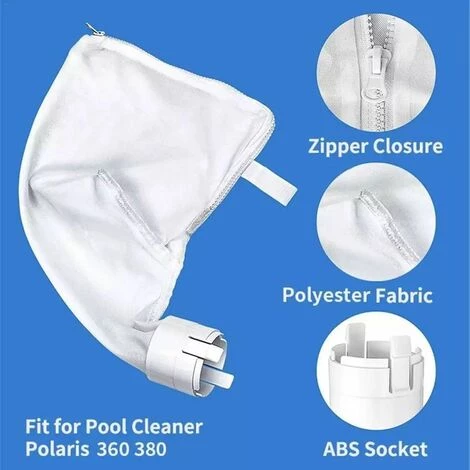 GALOZZOIT Sacs pour Nettoyeur de Piscine pour Polaris 280 ou 480, 2 pièces Nylon Remplacement de Sac Zipper Sacs à en Maille à Usage Multiple GALOZZOIT Sacs Pour Nettoyeur De Piscine Pour Polaris 280 Ou 480, 2 Pièces Nylon Remplacement De Sac Zipper Sacs à En Maille à Usage Multiple -Aspirateur et sac Soldes 60001040 3