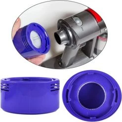 GALOZZOIT 3 Paquet Pre Et Moteur Post Remplacement Du Filtre Pour Dyson V8 Et V7 Aspirateur Sans Fil Ensemble De Filtres, Pack Familial -Aspirateur et sac Soldes 60111404 4