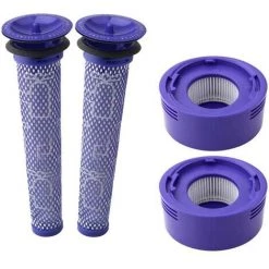 MINETGNON Kit Pack De 4 Filtres Post Moteur Et Filtre Pr¨¦ Moteur Pour Dyson Aspirateur V8 V7