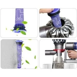 MINETGNON Kit Pack De 4 Filtres Post Moteur Et Filtre Pr¨¦ Moteur Pour Dyson Aspirateur V8 V7 -Aspirateur et sac Soldes 60155099 5