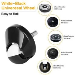 MINETGNON Pack De 2 Roues Avant Pivotante Pour IRobot Roomba Aspirateur S¨¦ries500 600 700 800 900 +Brosse Offert -Aspirateur et sac Soldes 60155100 5