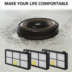 MINETGNON Pack De 3 Replacements De Filtre Pour IRobot Aspirateur S¨¦ries 800 And 900 - Haut Efficacit¨¦ 2 MINETGNON Pack De 3 Replacements De Filtre Pour IRobot Aspirateur S¨¦ries 800 And 900 - Haut Efficacit¨¦ -Aspirateur et sac Soldes 60155103 3