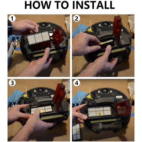 MINETGNON Pack de 3 Replacements de filtre pour iRobot Aspirateur S¨¦ries 800 and 900 - Haut Efficacit¨¦ MINETGNON Pack De 3 Replacements De Filtre Pour IRobot Aspirateur S¨¦ries 800 And 900 - Haut Efficacit¨¦ -Aspirateur et sac Soldes 60155103 4