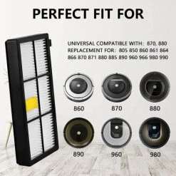 MINETGNON Pack De 3 Replacements De Filtre Pour IRobot Aspirateur S¨¦ries 800 And 900 - Haut Efficacit¨¦ 4 MINETGNON Pack De 3 Replacements De Filtre Pour IRobot Aspirateur S¨¦ries 800 And 900 - Haut Efficacit¨¦ -Aspirateur et sac Soldes 60155103 5