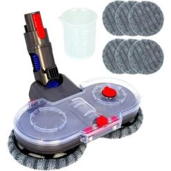 BENOBBY KIDS Tête De Vadrouille électrique Pour Aspirateur Dyson V11 V10 V8 V7 V15 Avec Réservoir D'eau Amovible, 6 Vadrouilles Lavables + 1 Réservoir De Recharge