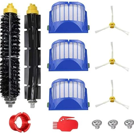 BENOBBY KIDS Compatible avec les brosses pour iRobot Roomba série 600 Brosses latérales + Brosses à rouleau + Filtres Aspirateur + Outils de nettoyage Kit Accessoires de rechange iRobot Roomba 600 BENOBBY KIDS Compatible Avec Les Brosses Pour IRobot Roomba Série 600 Brosses Latérales + Brosses à Rouleau + Filtres Aspirateur + Outils De Nettoyage Kit Accessoires De Rechange IRobot Roomba 600 -Aspirateur et sac Soldes 60647078 1