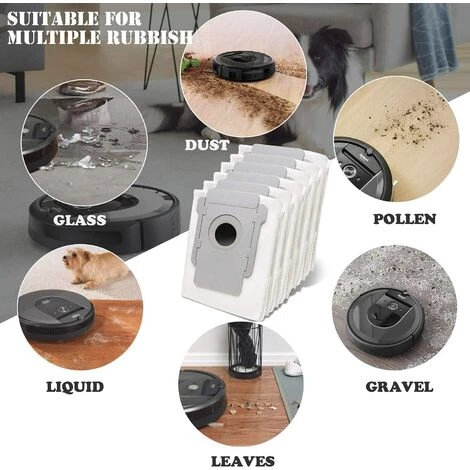 NAXUNNN 10 pcs Sac Irobot Roomba i7, Sacs À Poussière de Rechange pour Aspirateur iRobot Roomba i7 i7+ / i7 Plus E5 E6 E7 S9 S9+ NAXUNNN 10 Pcs Sac Irobot Roomba I7, Sacs À Poussière De Rechange Pour Aspirateur IRobot Roomba I7 I7+ / I7 Plus E5 E6 E7 S9 S9+ -Aspirateur et sac Soldes 60664413 5